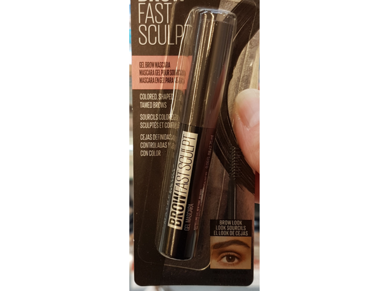 Maybelline New York Brow Fast Sculpt Gel Brow Mascara, Black Brown, 0.09 fl oz/2.75 mL