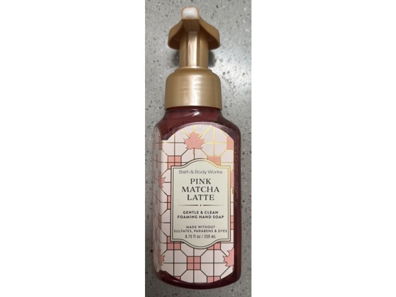 Bath & Body Works Gentle & Clean Foaming Hand Soap, Pink Matcha Latte, 8.75 fl oz/259 mL