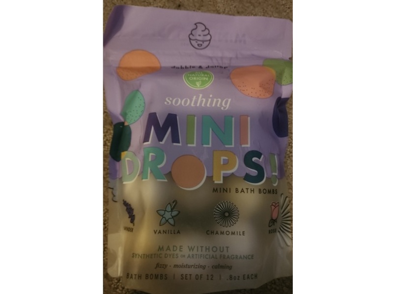 Dabble & Dollop Soothing Mini Drops Bath Bombs, 8 oz, Pack Of 12, 2 Packs