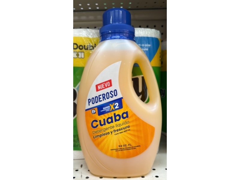 Cuaba Detergente Liquido Limpieza y Frescura, 64 fl oz