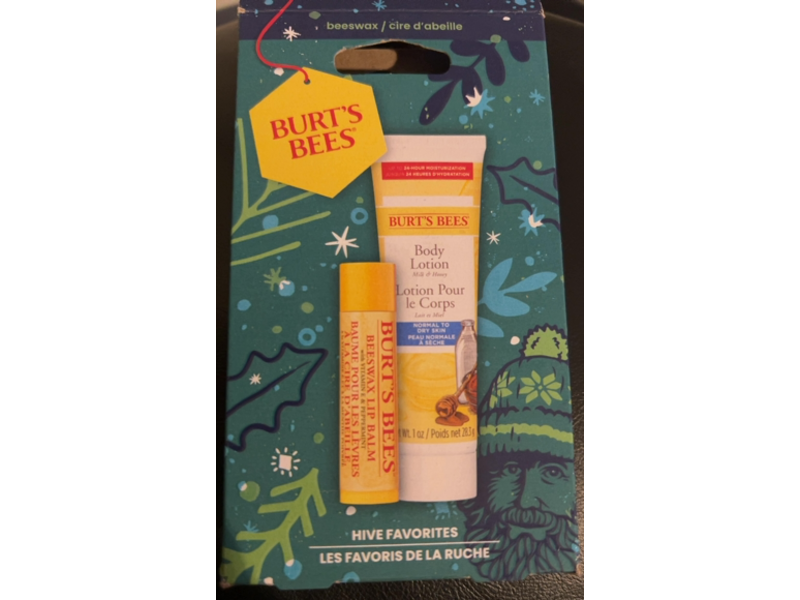Burt's Bees Hive Favorites Beeswax Lip Balm & Travel Size Body Lotion