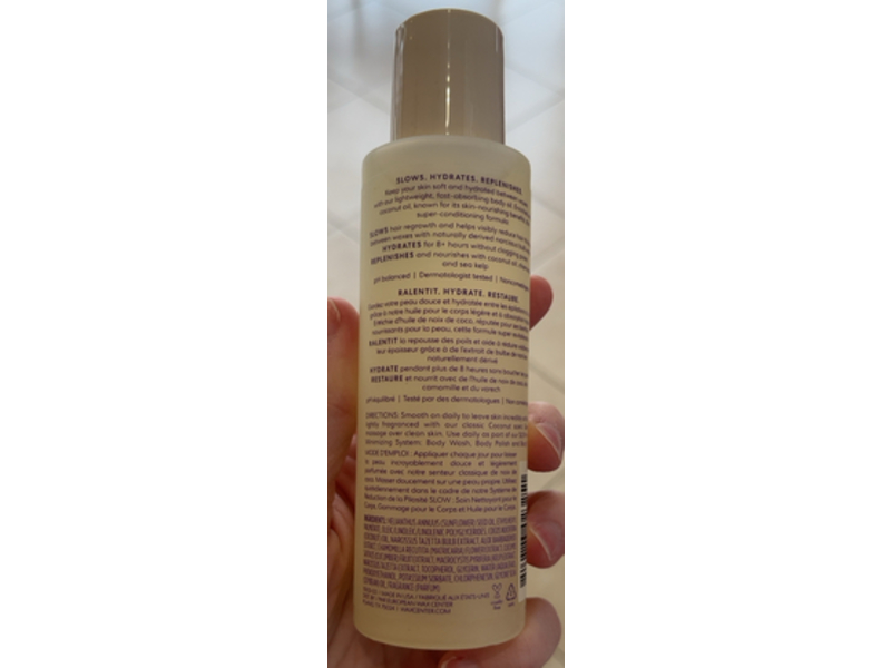 European Wax Centre Slow Body Oil, Coconut, 4.2 fl oz/125 mL