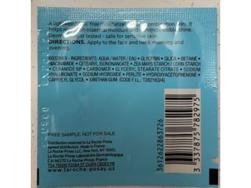 La Roche-Posay Toleriane Double Repair Matte Moisturizer, 0.06 oz/2 mL