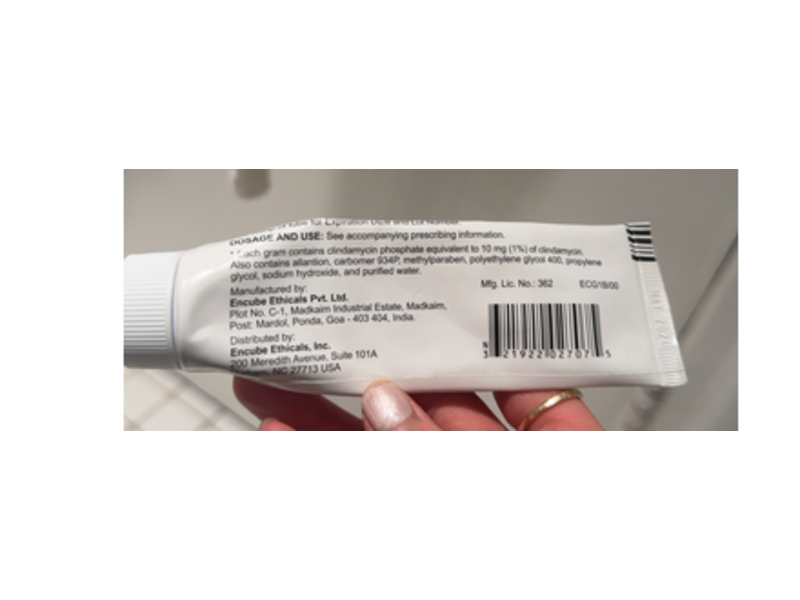 Clindamycin Phosphate Gel USP, 1%, 60 g, Encube (RX)