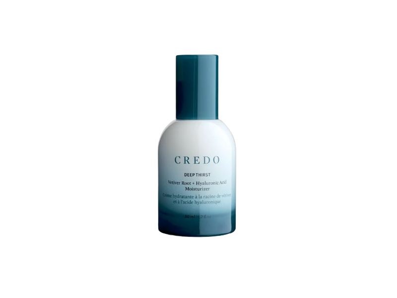 Credo Deep Thirst Moisturizer, Vetiver Root + Hyaluronic Acid, 1.7 fl oz/50 mL