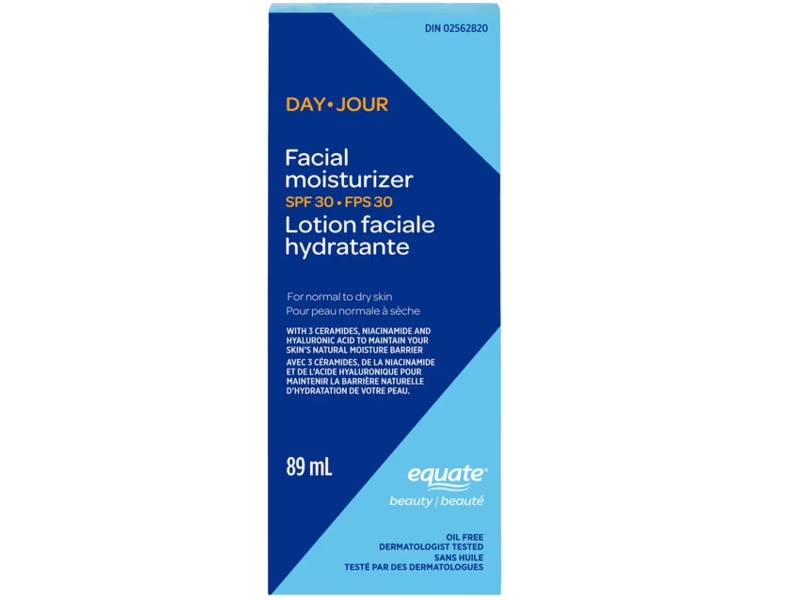 Equate Beauty Day Facial Moisturizer, SPF 30, 89 mL