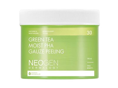 Neogen Dermalogy Green Tea Moist PHA Gauze Peeling Pad, 190 mL, 30 Count