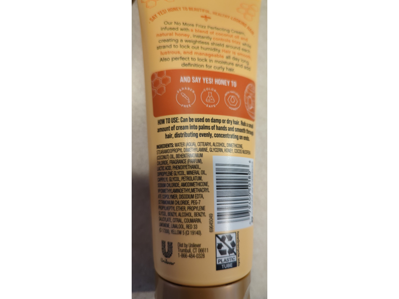 Yes! Honey No More Frizz Perfecting Cream, Coconut Oil, 6.8 fl oz/201 ml