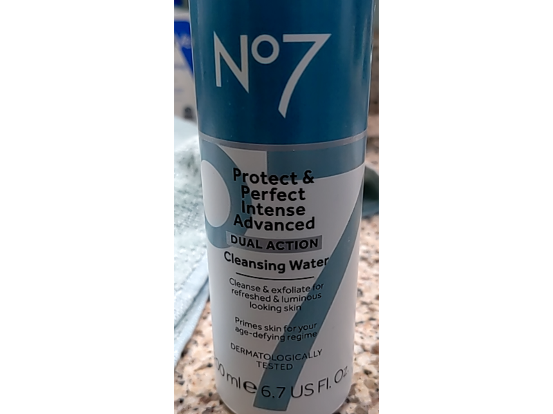 No7 Protect & Perfect Intense Advanced Cleansing Water, 6.7 fl oz
