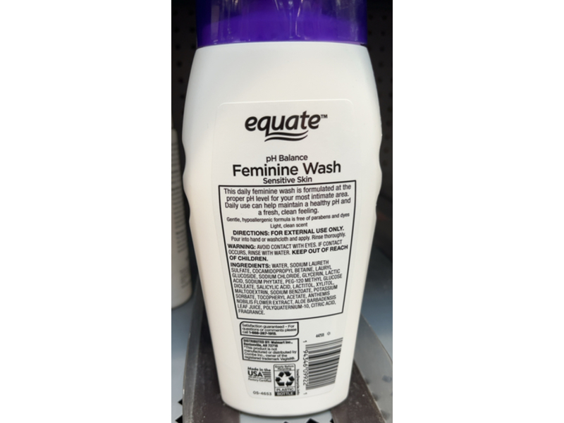Equate pH Balance Feminine Wash, 12 fl oz/355 mL