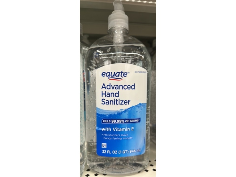 Equate Advanced Hand Sanitizer, Vitamin E, 32 fl oz/946 mL