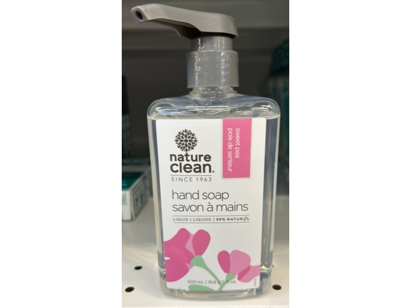 Nature Clean Hand Soap, Sweet Pea, 16.8 fl oz/500 mL