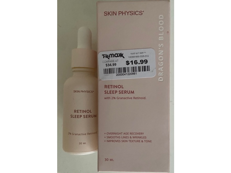 Skin Physics Retinol Sleep Serum, 30 mL