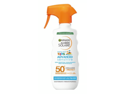 Garnier Ambre Solaire Kids Sensitive Advanced Sun Spray, SPF 50+, 9.1 fl oz/270 mL