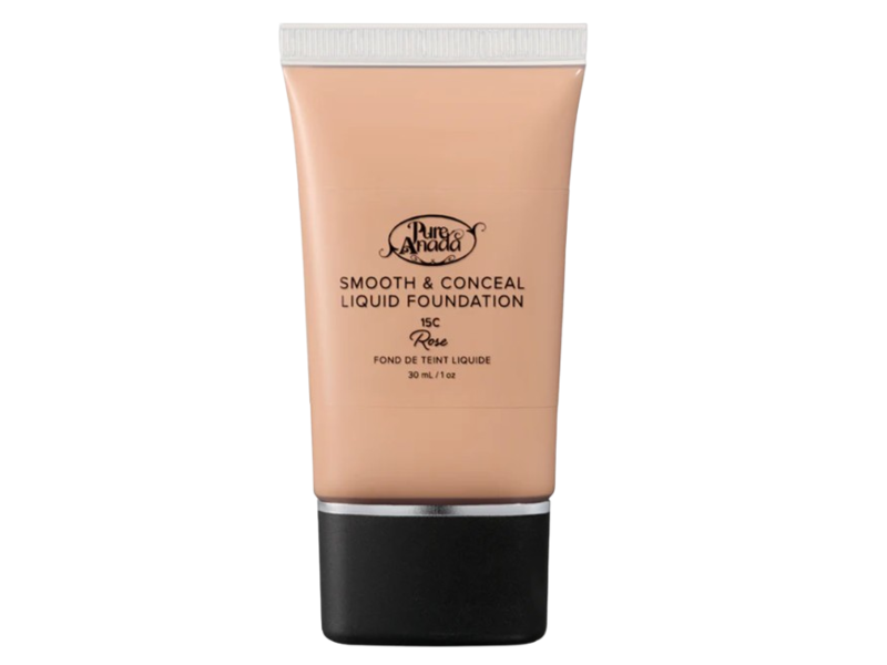Pure Anada Smooth & Conceal Liquid Foundation, 15c Rose, 1 oz/30 mL