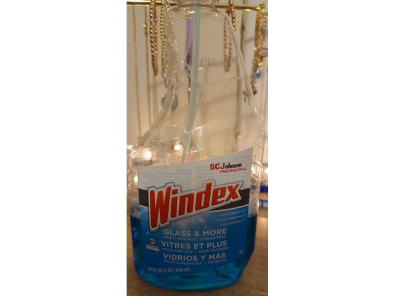SC Johnson Windex Glass Cleaner, 32 oz/946 mL, Pack Of 4