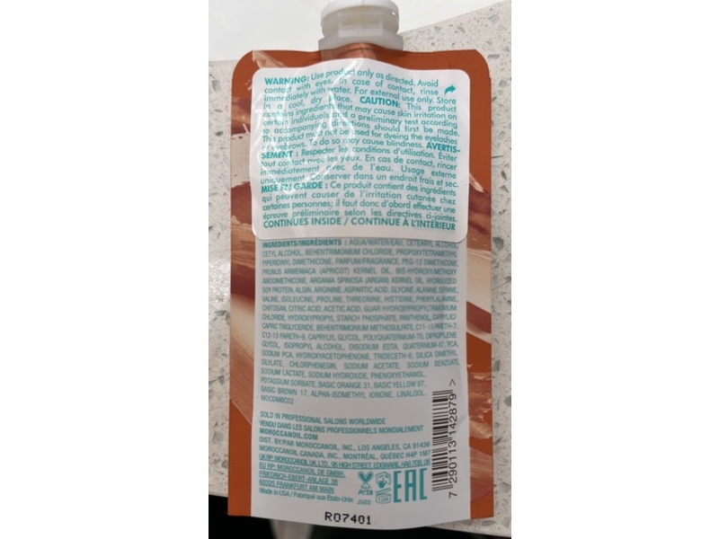 Moroccanoil Color Depositing Mask, Copper, 1 fl oz/30 mL