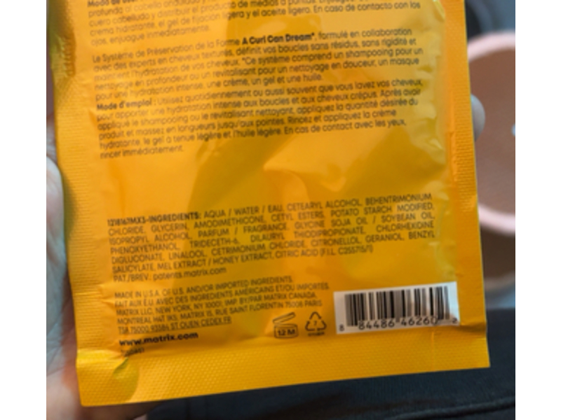 Matrix Total Results A Curl Can Dream Rich Mask, Manuka Honey Extract, 1 fl oz/30 mL