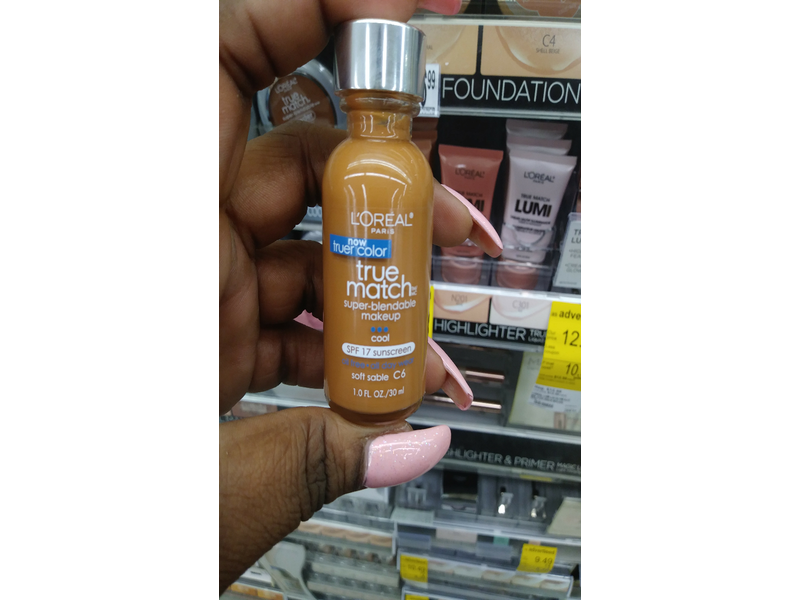 L'Oreal Paris True Match Super Blendable Makeup, Soft Sable, 1.0 Ounces