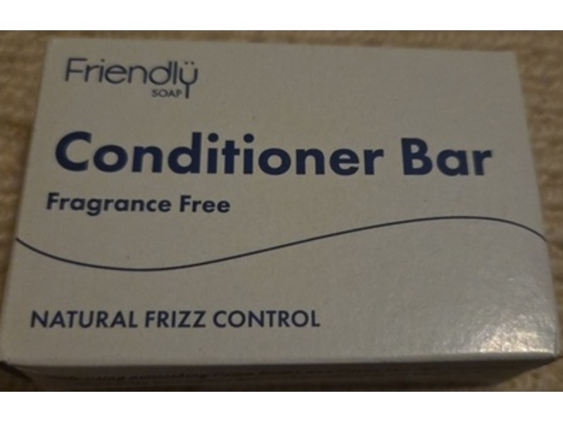 Friendly Soap Conditioner Bar, Fragrance Free, 3.17 oz/90 g