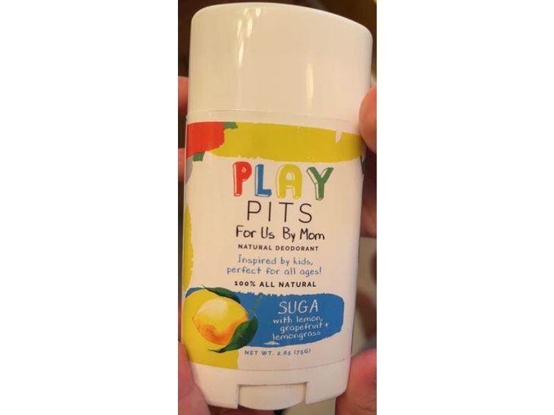 Play Pits Natural Deodorant, Suga, 75 g