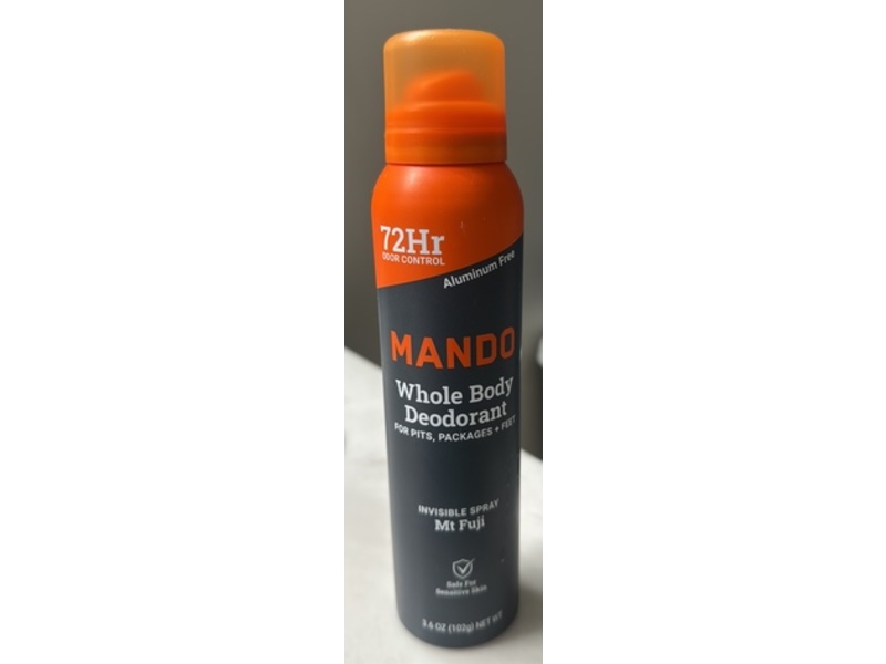 Mando Whole Body Deodorant, Mt Fuji, 3.6 oz/102 g