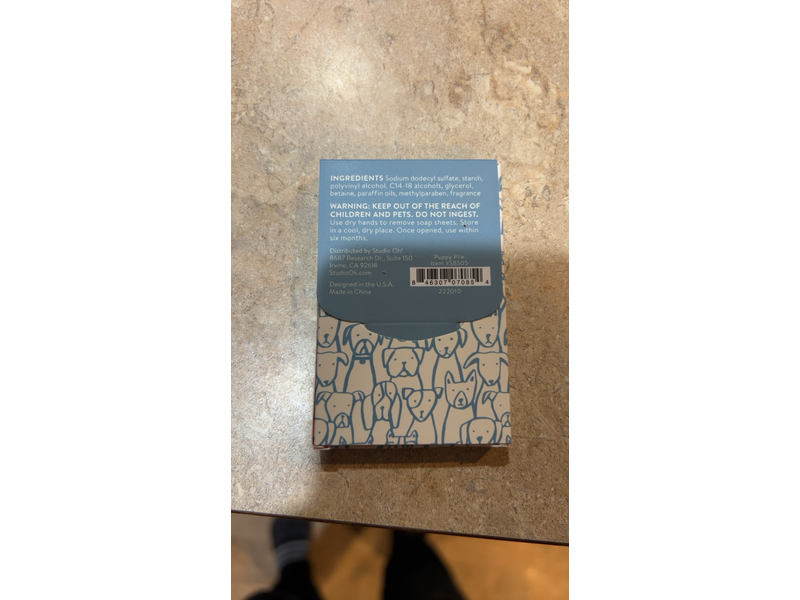 Studio Oh! Single-Use Soap Sheets 100-Count - Puppy Pile