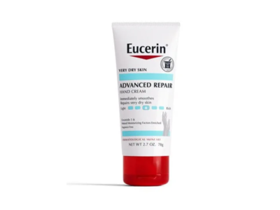 Eucerin Advance Repair Hand Cream, Light Rich, 2.7 oz/78 g