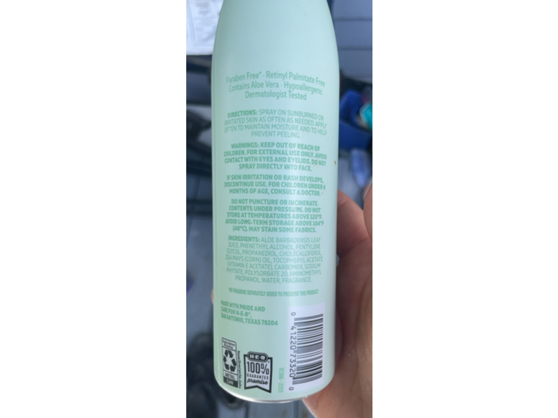 H-E-B Vivify After Sun Spray, Vitamin D & E, 6.3 oz/178 g
