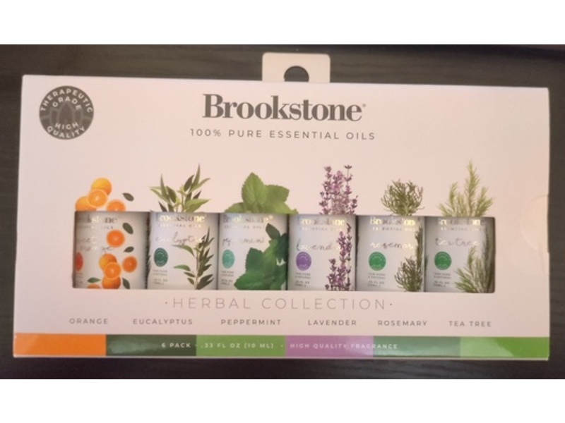 Brookstone Essential Oil Herbal Collection Set, Pack Of 6