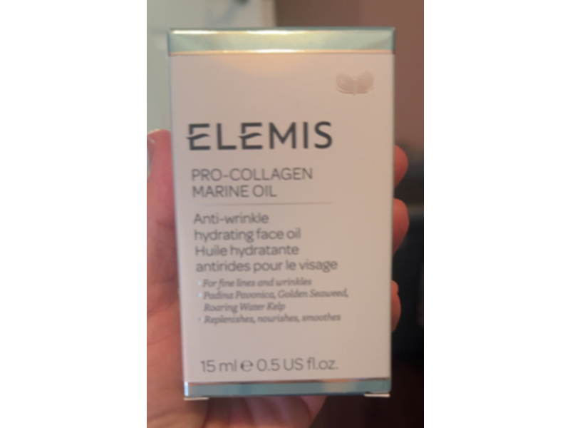 Elemis Anti Wrinkle Hydrating Face Oil, Pro Collagen Marine Oil, 0.5 fl oz/15 mL
