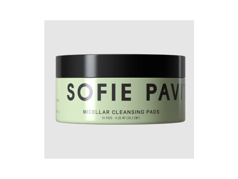 Sofie Pavitt Face Micellar Cleansing Pads, 35 Count.