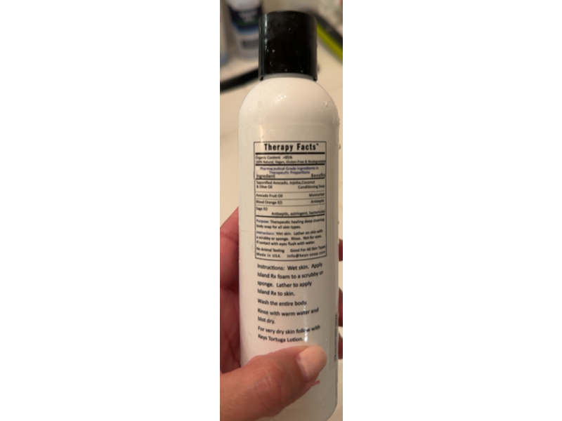 Keys Island Rx Therapeutic Liquid Body Soap, Blood Orange, Avocado & Sage, 8 fl oz