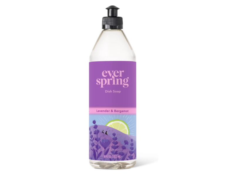Everspring Dish Soap, Lavender & Bergamot, 18 fl oz/532.3 mL