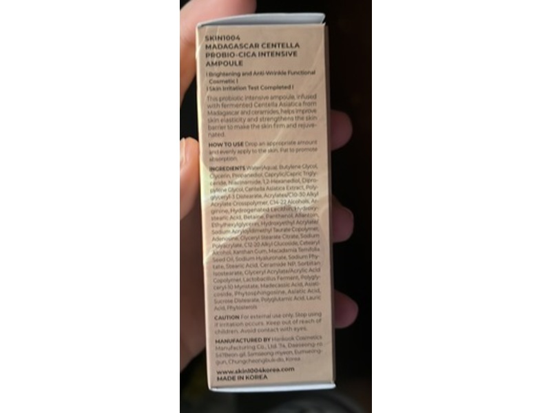 Skin 1004 Madasgacar Centella Probio-Cica Intensive Ampoule, 1.69 fl oz/50 mL