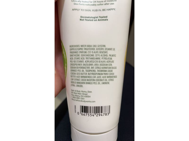 Bath & Body Works Sun Washed Body Cream, Citrus, 8 oz / 226 g