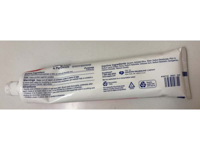 Colgate Toothpaste, Brisk Mint, 8.0 oz/226 g