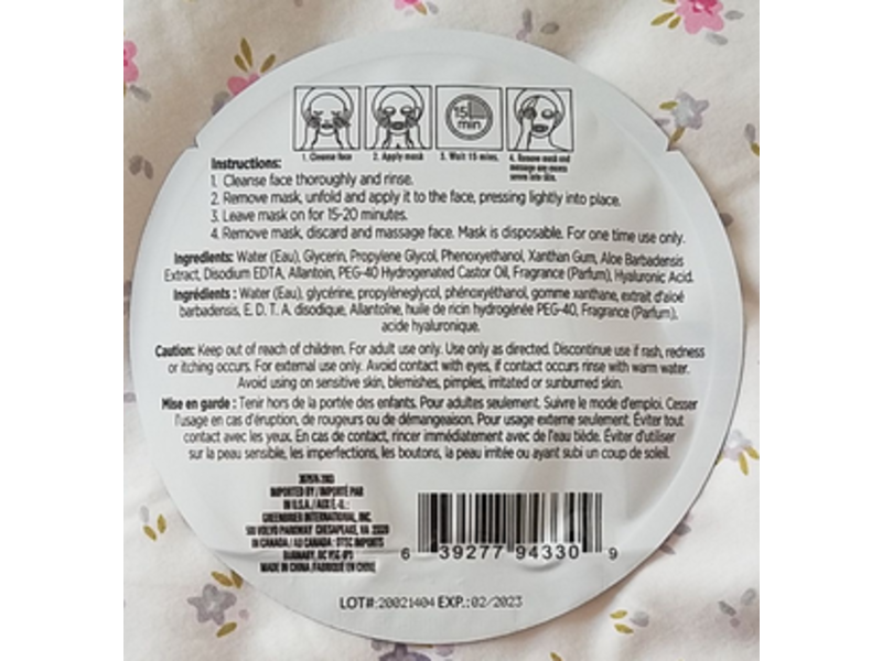 April Bath & Shower Spa Sprinkles Face Mask, Berry Scented, 0.68 fl oz