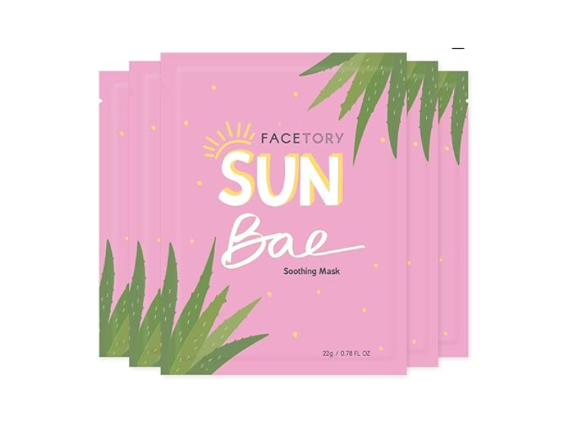 Facetory Soothing Mask, Sun Bae, 0.78 fl oz/22 g, Pack Of 5