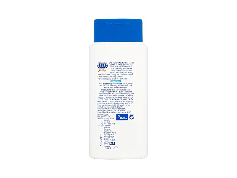 E45 Junior Daily Care Moisturising Lotion, 200 ml