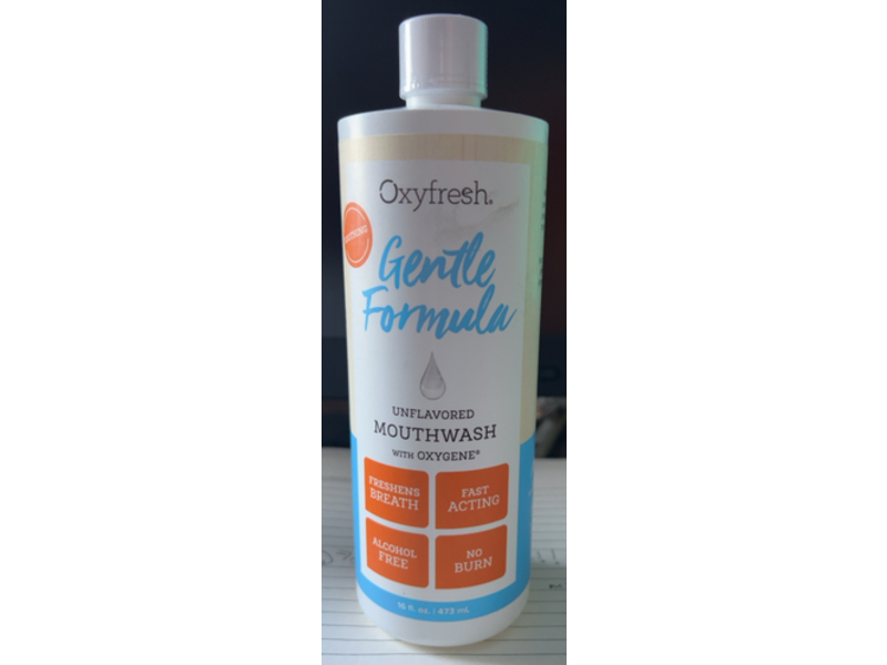 Oxyfresh Unflavored Mouthwash, Oxygene, 16 fl oz/473 mL