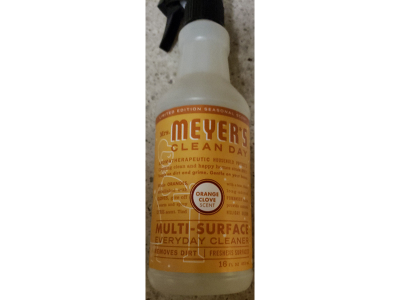 Mrs. Meyer's Clean Day Multi-Surface Everyday Cleaner, Orange Clove Scent, 16 fl oz/473 mL