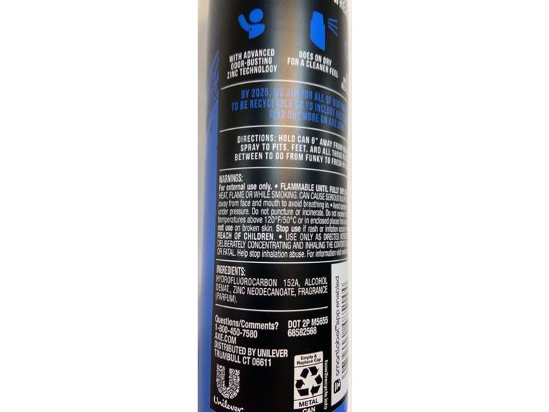 AXE Phoenix Hyper Fresh Deodorant Spray, Rose Mary, Crushed Mint, 4 oz/113 g