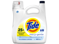 Tide Liquid Laundry Detergent, Free & Gentle, 107 Loads, 154 fl oz/5.55 L - thumbnail 1