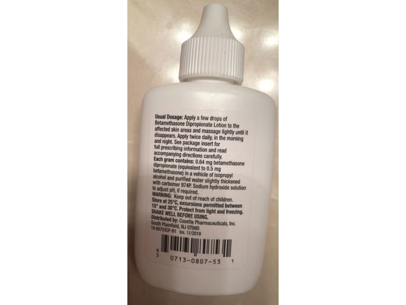 Betamethasone Dipropionate Lotion Usp 0.05%, 60 mL Cosette Pharmaceuticals, Inc., (RX)