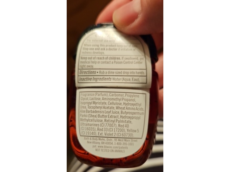 Bath & Body Works Watermelon Lemonade Anti-Bacterial Hand Gel, 1 fl oz/29 mL