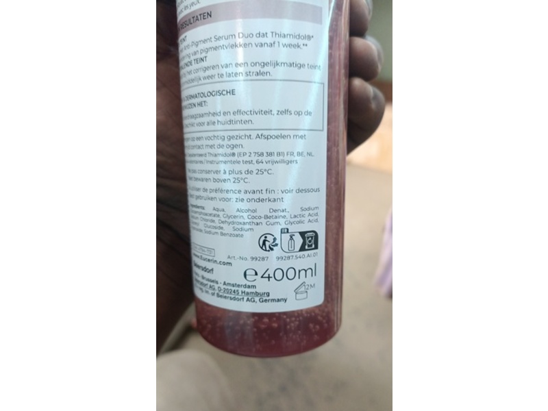 Eucerin Anti-Pigment Cleansing Gel, 400 mL