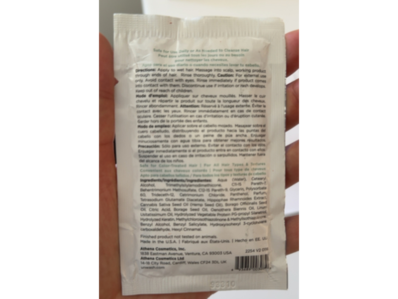 Unwash Bio-Cleansing Conditioner, 1 fl oz/30 mL