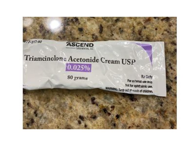 Triamcinolone Acetonide Cream USP 0.025%, 80 g, Ascend Laboratories Ltd (RX)