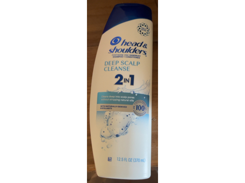 Head & Shoulders Deep Scalp Cleanse 2 In 1 Shampoo + Conditioner, 12.5 fl oz/370 mL